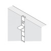 'U' Section Bookcase Strip Heavy Duty Superior Strength for Commercial Bookcases and Shelving