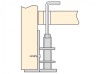 Kitchen Bedroom Cabinet Adjuster Internal Leveler Leg M10