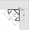 Aluminium Corner Profile for LED Flexible Strip Lights Loox 2195