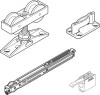 Hawa Junior 80/Z Sliding Interior Doors Fitting Set / Additional Items