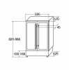 Freestanding / Under Counter Double Door Wine Cooler 595mm
