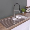CDA Stainless Steel Kitchen 1.5 Bowl Sink - KA22SS