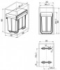 Practic ECO Kitchen Pull Out Recycle Waste Bin for 300mm Unit