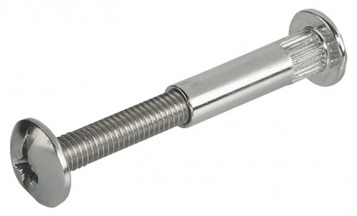 M6 Connecting Screws 2-Pieces with Sleeve and Combi Slot Complete Fitting