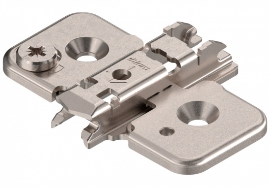 Cruciforma Cam Adjustable Mounting Plate Steel for CLIP Top Hinge