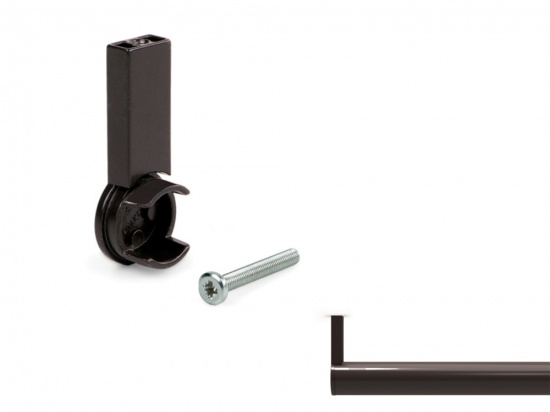 Moka End Support for 28 mm Round Rail