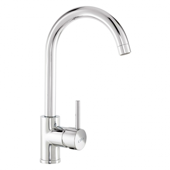 Side Single Lever Tap with Swan Neck Spout - TC57