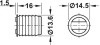 Mortice Type Magnetic Catch 2.5 - 3.5 kg