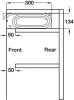 Tambour Door System Door Height 720-1210 mm Cabinet Width 500-600 mm