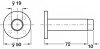 Wall Mounted Door Stop Overall Projection 82mm