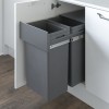 Waste BOSS Duo Pull Out Waste Bin 2x32 litres for Hinged Door Cabinet 400mm