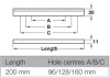 Pull Handle Kitchen Cabinet Door Drawer ANGLE