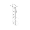 Universal 'M' Bookcase Strip Inlaid or Surface Mounted for Commercial Bookcases and Shelving