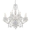 Endon Crystal Clearence 8 or 12 Light Pendant Lamp