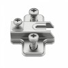 Cruciform Mounting Plate for Slide On Metalla A Concealed Hinge Arm / Euro Screw Fixing