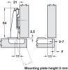 Nexis 110 Sprung Concealed Cup Hinge Full Overlay Mounting