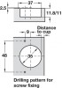 Nexis 110 Sprung Concealed Cup Hinge Full Overlay Mounting