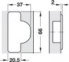 Duomatic 110 Concealed Cup Hinge with Automatic Closing Spring