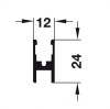 Hawa Clipo 36 GPK/GPPK Frame Profile for Sliding Cabinet Doors