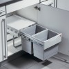 Space Saving Tandem Kitchen Pull Out Waste Bins