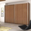Wardrobe Sliding System Set for 2 Sliding Doors Sharp Profiles Thickness 16 mm with Soft Closing System PLACARD 81