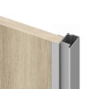 Wardrobe Sliding System Set for 2 Sliding Doors Deep Profiles Thickness 18 mm with Soft Closing System PLACARD 81