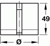 Rondella Table Leg  Compression Fit Cone