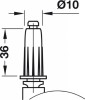 Swivel Twin Hooded Wheel Castor without Brake 50 mm Press Fit