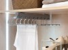 Pull out Wardrobe Trouser Rack Silver