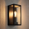 Breton Wall Light Black IP44 Dimmable