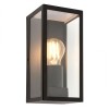 Breton Wall Light Black IP44 Dimmable