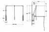 Pull Down Wardrobe Lift Rail Wall Mounting Adjustable 620-950 mm