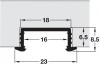 Aluminium Profiles 6.5 mm Depth for Recess Mounting Loox 1190
