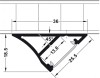 Aluminium Profiles 18.5 mm Height for Surface Mounting Loox 2193