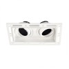Saxby Twin Recessed Trimless Square  Downlight