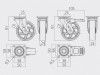 Shift 75 Heavy Duty Polycarbonate Castor Caster Wheels