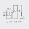 LED Angular Connector XC11 for RGB Strips