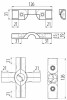 Cross Connector to Pipe 25mm