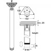 Kitchen Breakfast Bar Dinner Table Legs - 1100mm