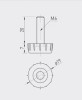 Round Adjustable Leveling Furniture Feet M6x20mm