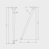 X-LINE 710mm Angle Folding Table Leg Breakfast Bar Support