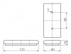 Feet Leg Sofa / Bed / Cupboard Cabinets Unit Furniture H-18mm