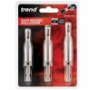 Quick Release 3 Pieces Drill Bit Guide Set / 1/4 inch Hex Shank