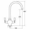 Traditional Sinks Quarter Turn Lever Monobloc Tap - TT41