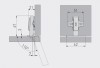 Unsprung 110 Kitchen Cabinet Door Hinge with Euro Screws