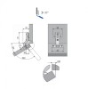 30 Kitchen Corner Cabinet Door Hinge, Hospa Screws