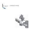 30 Kitchen Corner Cabinet Door Hinge, Hospa Screws