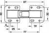 90 Degree Easy Mount Concealed Hinge