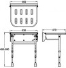 Foldaway Shower Seat With Legs, Nyma Care / Pro