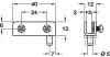 Glass Door Hinge Opening Angle 110 SIMPLEX